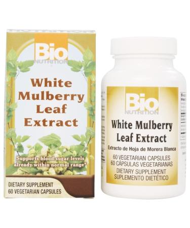 Bio Nutrition Inc White Mulberry Leaf Extract - 1000 mg - 60 Veg Capsules