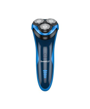 SweetLF Electric Razor for Men 2024 New Rotary Shaver for Men IPX7 Waterproof Rechargeable Cordless Electric Shaver Gift for Dad Husband Boyfriend Red Dark Blue