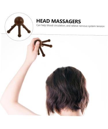 Tovinanna 4-Piece Massage Device Set - Hand Massager Scalp Massager Heated Eye Pads & Wooden Tools for Ultimate Relaxation - Buy Online on GoSupps.com