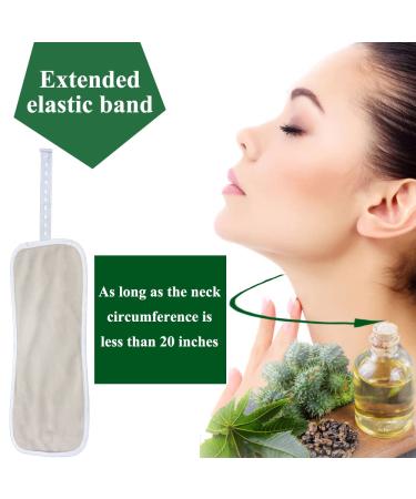 Thyroid Castor Oil Neck Pack - Reusable Organic Compress for Nodules & Goiter Relief - Less Mess Solution - Buy Online on GoSupps.com