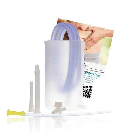 Horn Medical Insert cups for intestinal cleaning or in vaginal irritation simple handling for self -use plus intestinal tube (1 liter) - Buy Online on GoSupps.com