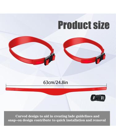 Haircut Bands Curved Silicone Hair Bands Washable Haircut Guide Band Adjustable Haircut Template Soft Comfortable Hair Trimming Guide Hair Cutting Tools for Home Haircuts Beauty Salon Red - Buy Online on GoSupps.com