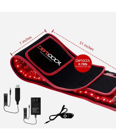 Bestqool Red Light Therapy Belt - Near Infrared Fat Loss & Pain Relief for Elbow Joint and Back Pain - Buy Online on GoSupps.com