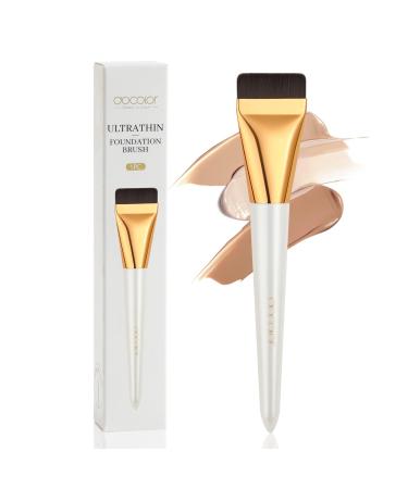 docolor Foundation Brush One Line White Flat Head One Line Foundation Brush Flat Foundation Brush for Liquid Make-up Flat Head Brush Blending Foundation Cream Powder Blush