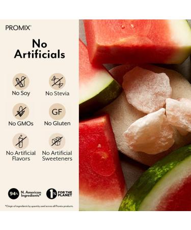 ProMix Nutrition Electrolytes Powder Hydration Packets - Himalayan Pink Salt Magnesium Potassium Vitamin C - Salted Watermelon Lightly Sweetened - 30 Servings (Pack of 30) Watermelon 0.18 Ounce (Pack of 30) - Buy Online on GoSupps.com