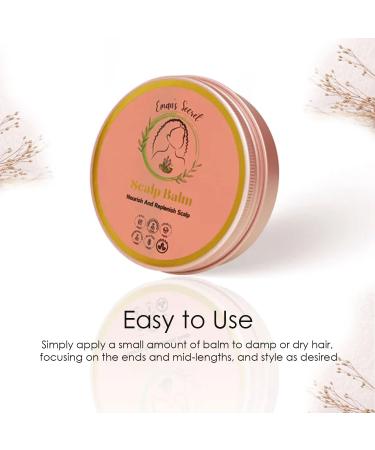 Eman s Secret Herbal Hair Balm | Nourishing & Gentle for All Hair Types | Kids Friendly Scalp Care & Frizz Control | 4 Oz - Buy Online on GoSupps.com