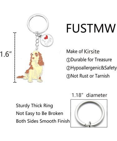 Ensianth Dog Keychain - Perfect Gift for Dog Lovers | Puppy Keyring & Dog Paw Print Keychain for Owners Moms & Dads - Buy Online on GoSupps.com