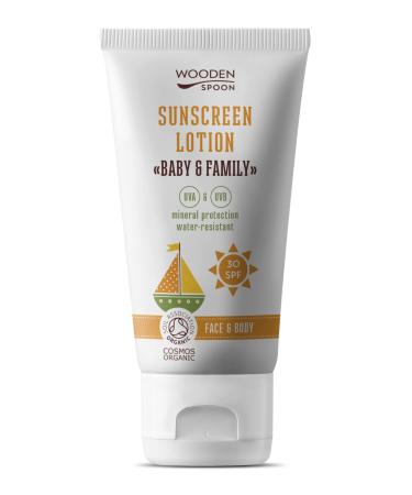 Sun lotion for the body in the tube Baby & Family