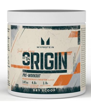 MyProtein Pre Workout Passion Frucht-Twister-taste 18 portions Dry Scoop Preworkout.With 150mg caffeine 4g citrulin and 1.6g beta-alanine - Buy Online on GoSupps.com