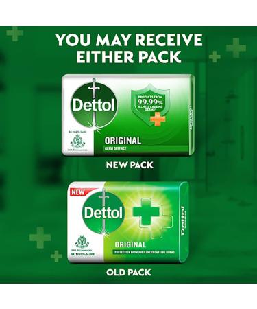 Dettol Anti-Bacterial Bar Soap Original 125g 6-Pack - 6 x 125g Bars - Buy Online on GoSupps.com