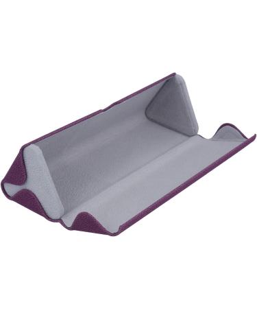 Shop 'Cassis Rocky' Finely Patterned Triangular Glasses Case - Embossed Purple | International Shipping - Buy Online on GoSupps.com