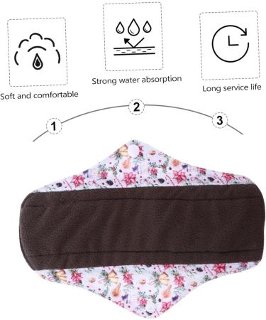 6pcs Reusable Menstrual Pads - Washable Aunt Towel Pad for Heavy Flow - Cotton Panty Liner for Women - Reusable Napkin for Periods - Buy Online on GoSupps.com