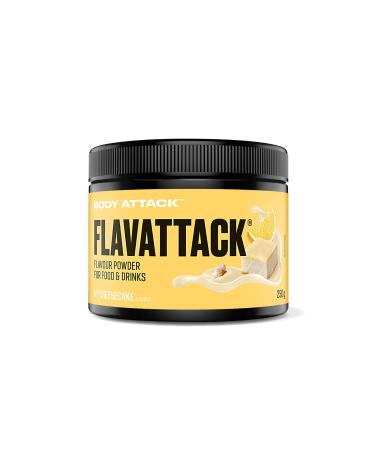 Body Attack Flavattack NY cheesecake 250g / 83 portion-intensive taste powder for hot & cold and for baking palm oil aspartame & gluten-free *** made in germany ny cheesecake 250 g (1 Pack)
