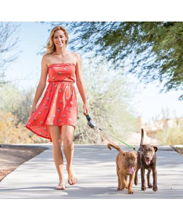 WIGZI Dual Doggie 3.0 Gel Retractable Leash - Grey | Best International Shipping for Dogs - Buy Online on GoSupps.com