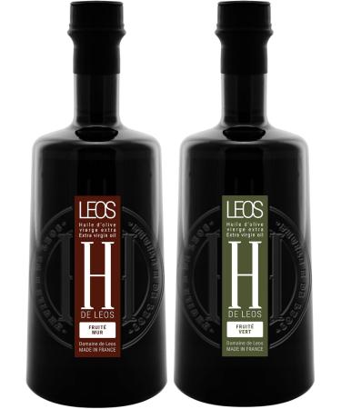  leos LEOS - Gift Set of 2 Olive Oils - H DE leos - Green Fruity and Ripe Fruity - Extra Virgin - 2x100ml - Multimedalists - Buy Online on GoSupps.com