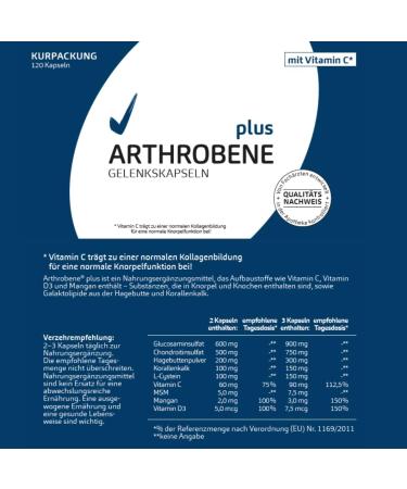 Arthrobe Plus - 9-in-1 Joint Support Formula | Glucosamine Chondroitin Vitamin C & More | 120 Capsules - Shop Internationally - Buy Online on GoSupps.com
