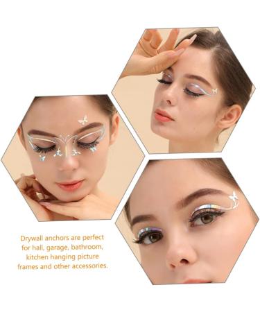 Healeved 30 Sheets Eyeliner Eye Makeup Stickers Temporary Eye Shadow Stickers Glitter Eye Shadow Flash Suit 1 count (Pack of 1) As Shownx5pcs - Buy Online on GoSupps.com