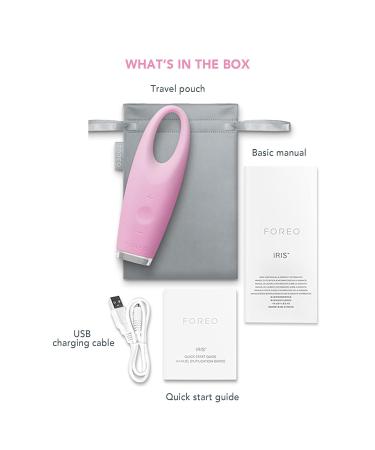 FOREO IRIS Eye Massager: Dark Circle & Eyebag Remover | Anti-Aging, Depuffer | Increases Eye Mask Absorption | Waterproof, Petal Pink - Buy Online on GoSupps.com