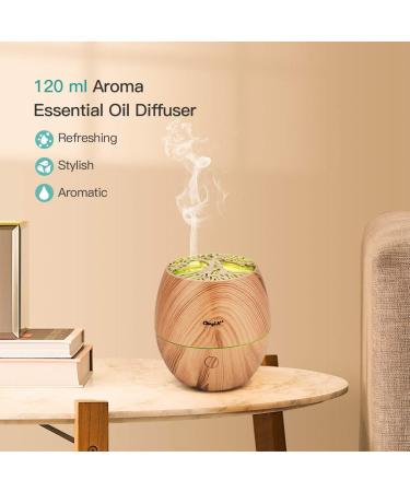 CCKeyin 120ml Portable Essential Oil Diffuser - Ultrasonic Humidifier with 7 Color-Changing LED Lights | Waterless Aromatherapy for Home & Travel - Buy Online on GoSupps.com