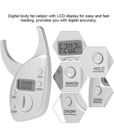Feadem Digital Body Fat Caliper with LCD Display - Skinfold Caliper for Accurate Body Fat Measurement and Muscle Testing - Buy Online on GoSupps.com