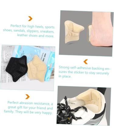 FOMIYES Anti-Drop Heel Pads & Cushions - 6 Pairs for Heel Pain Relief | Forefoot Pads & Stickers for High Heels - Comfort & Support in Yellow Silicone - Buy Online on GoSupps.com