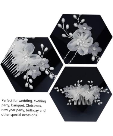 FOMIYES 1 Set Comb Plate Hairpin Wedding Hair Side Comb Bride Hair Comb Flower Hair Comb Flower Side Combs Rhinestone Hair Comb Wedding Headpiece for Bride Bun Hairpin Mosaic Fabric Manual - Buy Online on GoSupps.com