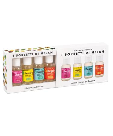 Helan I Sorbetti CherryBerry - Revitalizing, Scented Body Cream with Antioxidant Vitamin C & E, Blackcurrant, Black Cherry - Gentle Moisturizer & Body Milk with Sweet Almond Oil - Made in Italy, 150