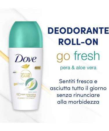 Dove GO FRESH Aloe & Pera Deo Roll-On 50ml - Buy Online on GoSupps.com