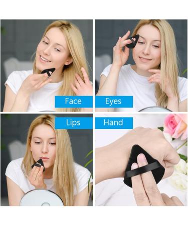 Ainiv 4 PCS Reusable Soft Makeup Puff Set for Foundation, Blush, and Powder - Black + Pink - Buy Online on GoSupps.com