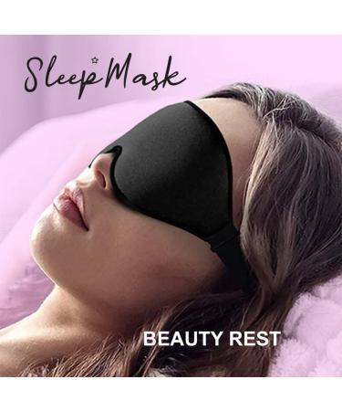 Arana AQ/Black Dream Sleep Mask for Men and Women - Comfortable Blindfold for Better Sleep - Buy Online on GoSupps.com