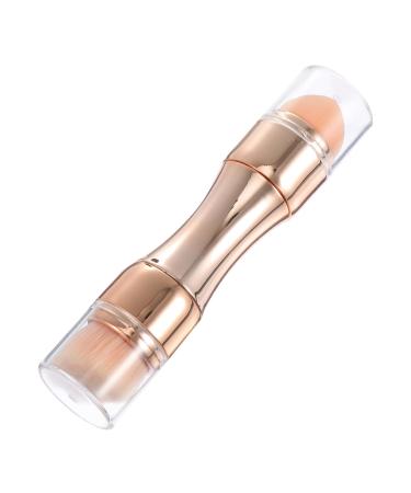 Ipetboom 1pc 4 in 1 Makeup Brush Fake Lips Multifunctional Blush Brush Multifunctional Makeup Tool Makeup Loose Powder Brush Double Ended Makeup Brush Accessories Plastic Portable