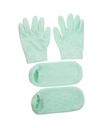 minkissy 1 Set Gel Moisturizing Gloves Moisturizing Socks Hand Gloves Moisturizing Overnight Moisturizing Hand Gloves Women's Lotion Yarn Care