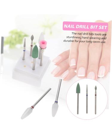 minkissy 4 Sets Nail Clipper Grinding Head Nail Art Drill Kit Electrical Tools Nursing Diamond Carbide Nail Drill Bit Drill Bit for Nails Nail File Nail Kit Tungsten Steel Care Supplies - Buy Online on GoSupps.com