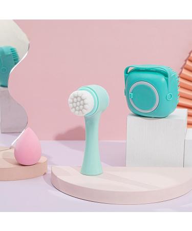 Best Facial Cleansing Brush Set | Silicone Handle Face Scrubbers & Ergonomic Makeup Sponge for Skin-Friendly Cleansing - Buy Online on GoSupps.com