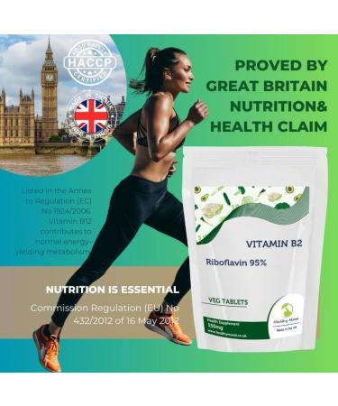 Vitamin B2 150mg 60 Tablets - LetterBox Friendly UK Fast Delivery -Riboflavin 95% - Buy Online on GoSupps.com