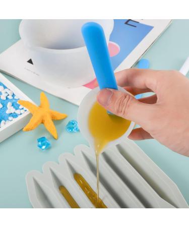 6 Pcs Silicone Measuring Cups for Resin - 600ml/20oz & 100ml Mixing Cups with Stir Sticks and Brushes - Resin Supplies for Molds - Buy Online on GoSupps.com