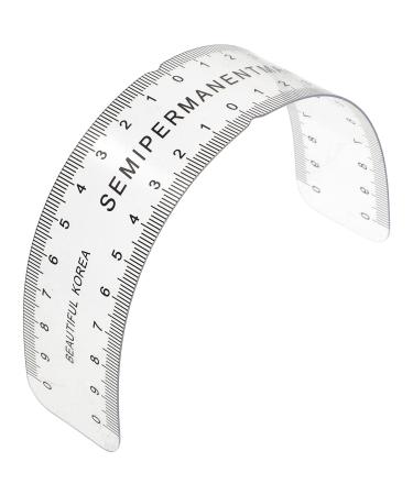 Healifty eyebrows ruler pvc flexible eyebrows microblading ruler permanent make-up measurement tool eyebrows microblading deliveries
