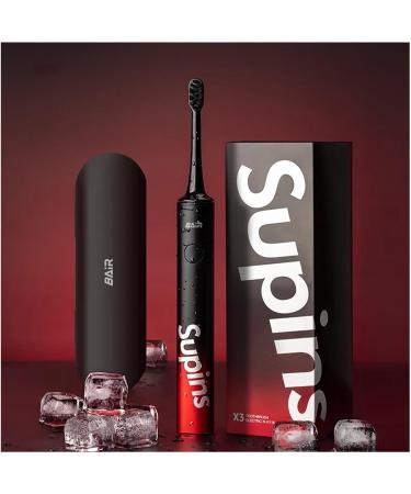 BAIR X3 Electric Toothbrush - Rechargeable Smart Sonic Set for Adults | Perfect for Couples Men & Women | Ideal Gift for Students & Parties | Stylish Black Design - Buy Online on GoSupps.com