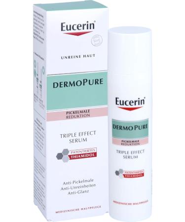 Eucerin Dermopure Triple Effect facial serum against impure skin pimple marks and shiny skin 40 ml Oplossing - Buy Online on GoSupps.com