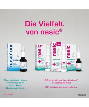 Nasic O.K. Nasal Spray - Preservative-Free Relief for Adults & Kids | Xylometazoline & Dexpanthenol | 2 x 10 ml Sparset - Buy Online on GoSupps.com
