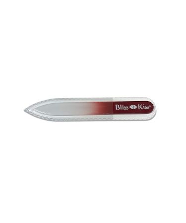 Bliss Kiss Simply Crystal Nail File - Small Czech Glass File with Case - Pack of 1 - Buy Online on GoSupps.com