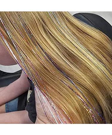 YYLH Hair Tinsel Strands Kit Tinsel Hair Extensions Fairy Hair Tinsel Kit for Women Girls with Tools (12 Colors) - Buy Online on GoSupps.com