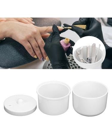 Portable Nail Art Cleaning Box Manicure Tools Cleaning Container Nail Art Tool Cleaning Cup for Nail Art Tool(white) - Buy Online on GoSupps.com