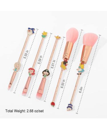 Snow White & Mermaid Makeup Brushes Set | Kawaii Novelty Brush Gift for Girls & Women - Buy Online on GoSupps.com