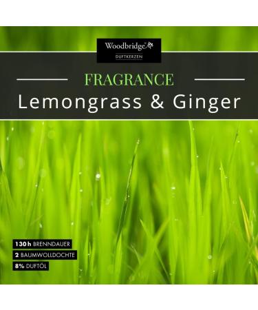 Woodbridge Lemongrass Ginger Fragrance Wax Melts - 8 Aromatherapy Melts for Lamps | 10h Burn Time | Room Fragrance - Buy Online on GoSupps.com