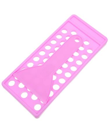 Kit de Fabrication de Rouge L vres 2 Pi ces 5 G Violet Polypropyl ne Plateau de Remplissage et Raclette Adapt pour DIY Maquillage et Accessoires L vres
