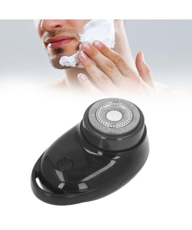 Electric Beard Trimmer Portable Beard Trimmer for Men Efficient and Safe Mini Electric Grooming Clipper with Long Battery Life Serving Bowls (Black)