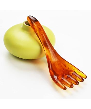 Anti-Aging Head Massage Yoga Tool Set - Gua Sha Facial Massage for Wrinkle Removal | Bionic Hand Tool | Green & Brown | International Shipping Available - Buy Online on GoSupps.com