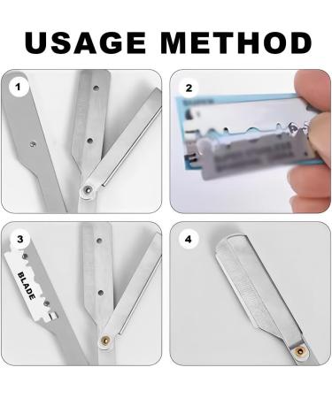 KQNM Razor with 10 Blades - Premium Straight Shave for Men Barber Razor & Perfect Gift Set - Buy Online on GoSupps.com