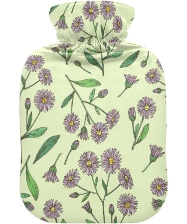 Shop Naanle Wild Chrysanthemum Daisy Heat Bottle 1L Transparent Hot Water Bottle for Warmth Pain Relief and Cold Therapy | Ideal Hand & Foot Warmer - Buy Online on GoSupps.com